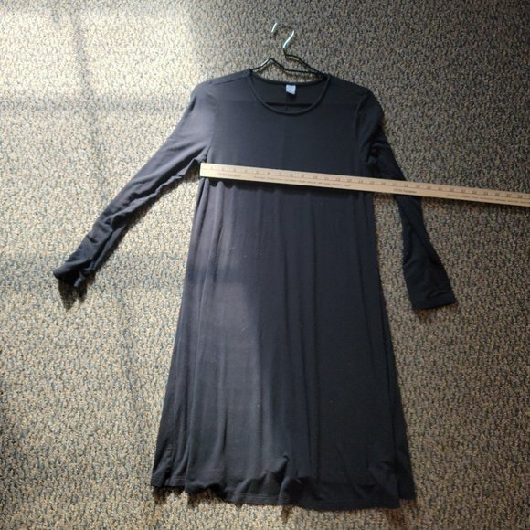 GAP Black Soft Stretch Flare Dress Size Medium - Picture 5 of 8